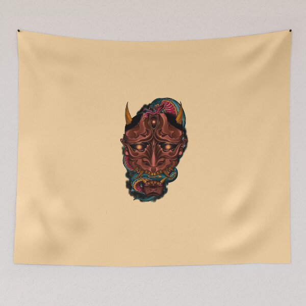 Item preview, Japanese Hannya Mask and Snake designed and sold by Xandz.