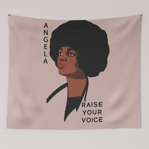 Item preview, Angela Davis Poster Angela davis print Angela davis canvas Feminism print Black lives matter African American art Protest BLM art Empowering quotes Feminist art designed and sold by GalleryArtField.