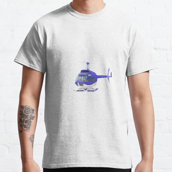 Big City Vehicles - Lion Pilot Flying Helicopter Classic T-Shirt
