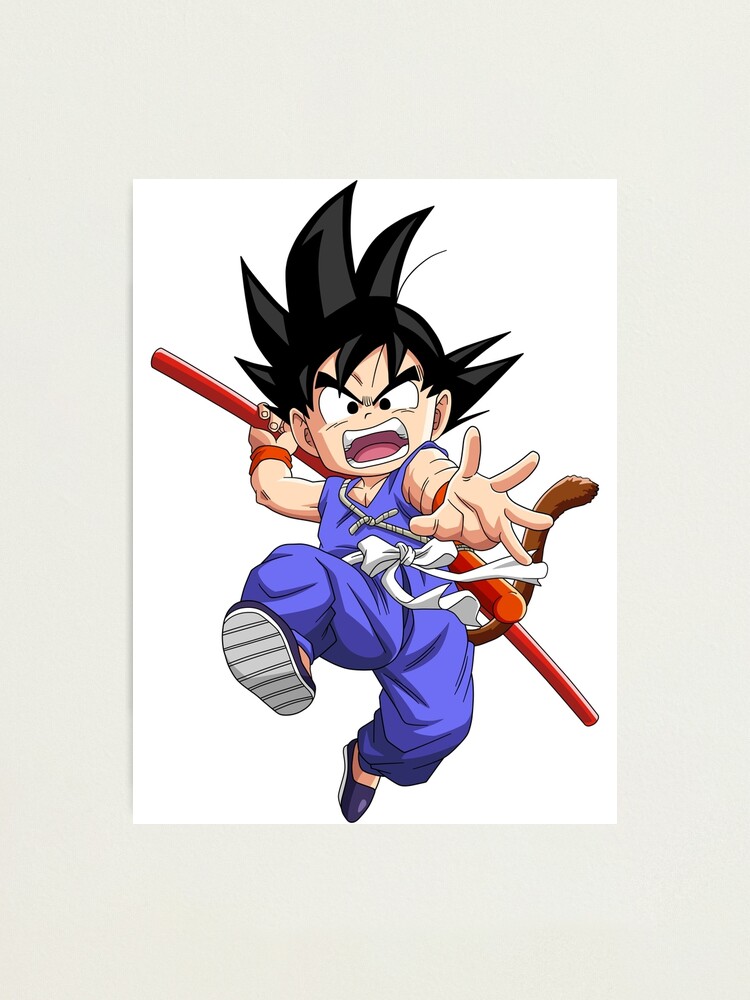 Dragonball Z Son Goku young art Photographic Print for Sale by JulyArt9