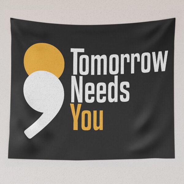 Item preview, Suicide Prevention Awareness Tomorrow Needs You, black designed and sold by AhmedBuhaisi.
