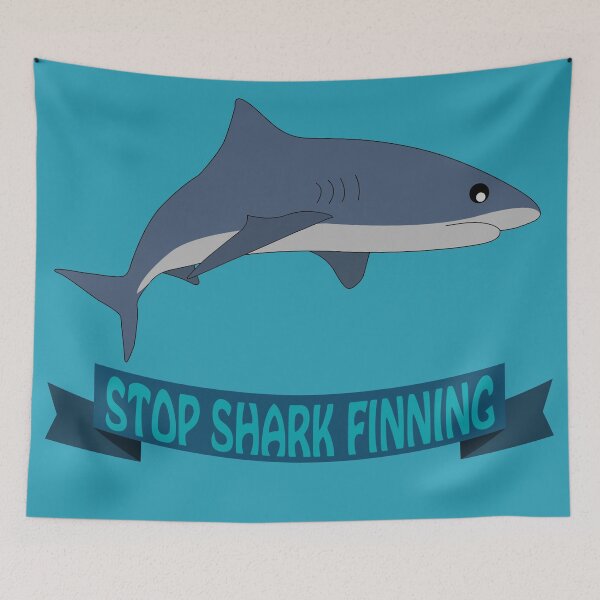Item preview, Stop Shark Finning  designed and sold by TheMinimalist.