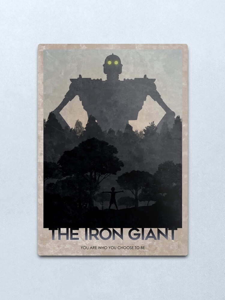 Alternate view of Iron Giant Metal Print