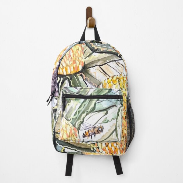 Item preview, Australian Bees and Banksia flowers Australian flora and fauna designed and sold by Liz HL Art Shop.