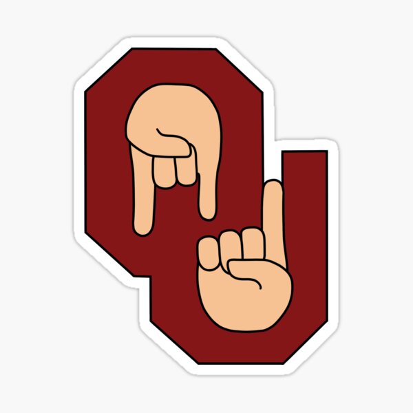 OU Horns Down & One Oklahoma Sticker