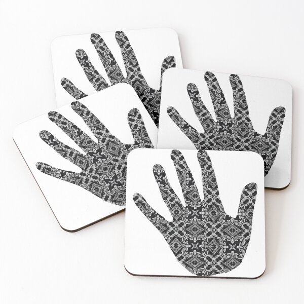 Item preview, Black Pattern Hand Print designed and sold by 9N20.