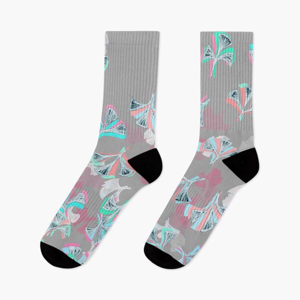 Item preview, Flight - abstract in pink, grey, white & aqua designed and sold by micklyn.