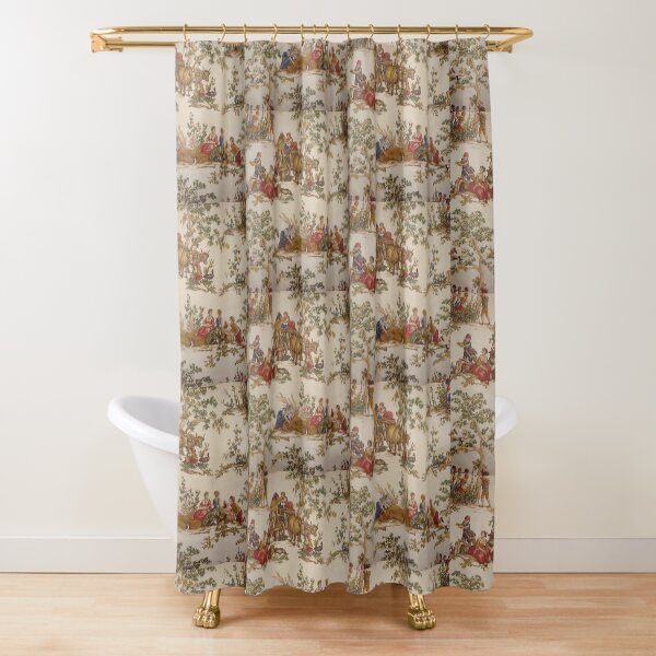 Item preview, French Country Toile Print MoJo Throw designed and sold by RiseAlex.