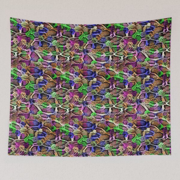 Item preview, Rainbow snakeskin pattern designed and sold by NatureArtUK.