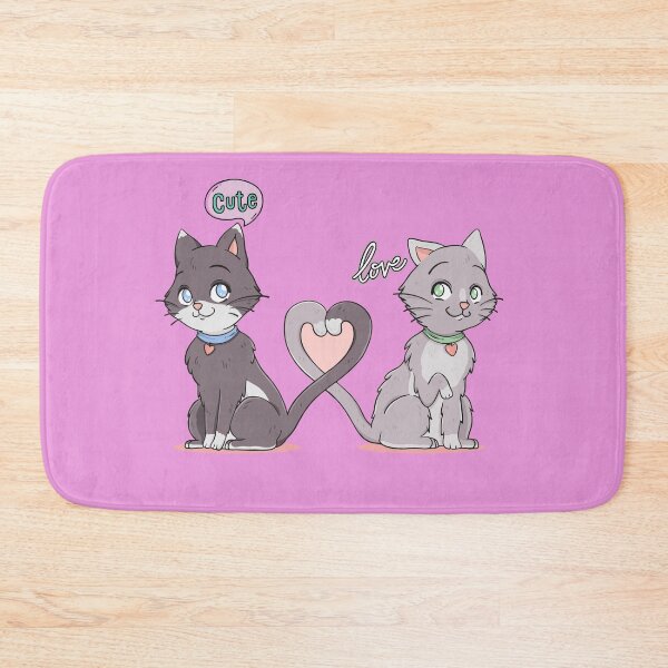 Item preview, lover cute cat couple art stickers ,cats lover ,kitty cats gifts designed and sold by Havic  Tees.