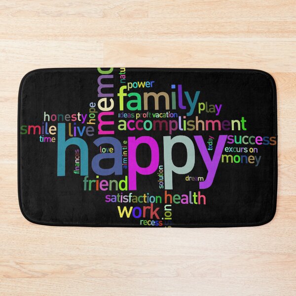 Item preview, Happy wordart, satisfaction, health, accomplishment, motivation, success, hope, self help designed and sold by Nostrathomas66.