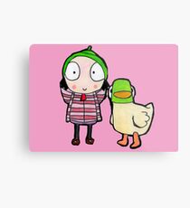 sarah and duck Metal Print