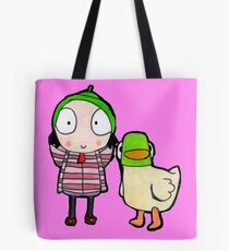 sarah and duck Tote Bag