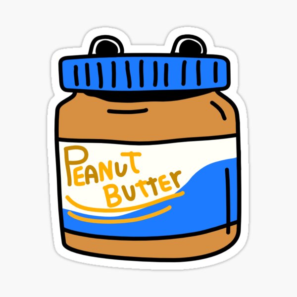happy peanut butter Sticker