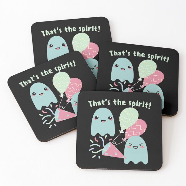 Item preview, That's The Spirit! Motivational Ghosts Partying Pastel For Halloween designed and sold by Wholesome-Art.