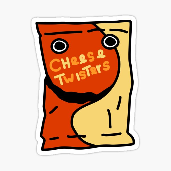 happy chips cheese twisters Sticker