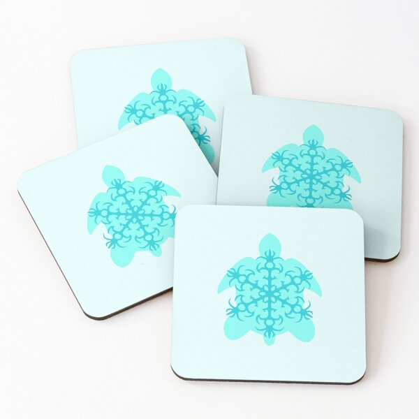 Item preview, Aqua Sea Turtle Mandala designed and sold by fontspree.