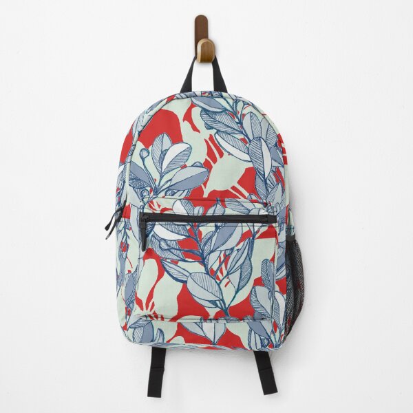 Item preview, Leaf and Berry Sketch Pattern in Red and Blue designed and sold by micklyn.