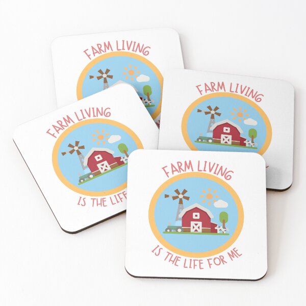 Item preview, Farm Living is the Life For Me Circular Farm - Cute, Farmer Living designed and sold by Teetee94.