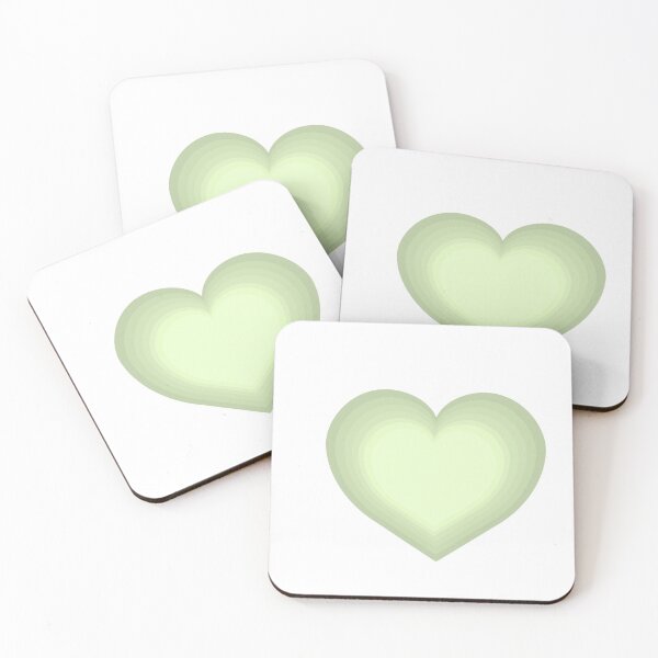 Item preview, Sage Green Heart Sticker  designed and sold by Erin Drazdzinski.