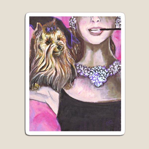 The Audrey Hepburn Yorkshire Terrier Magnet