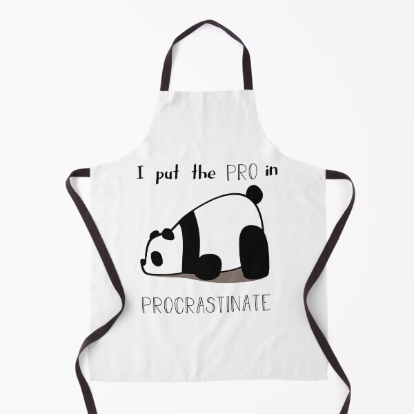 Item preview, I Put the Pro in Procrastinate Panda - Funny Lazy Panda design designed and sold by ArtbyPau.