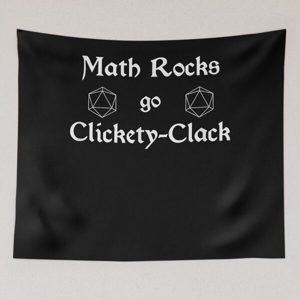 Item preview, Math Rocks Go Clickety-Clack  designed and sold by benjimenbenjim.