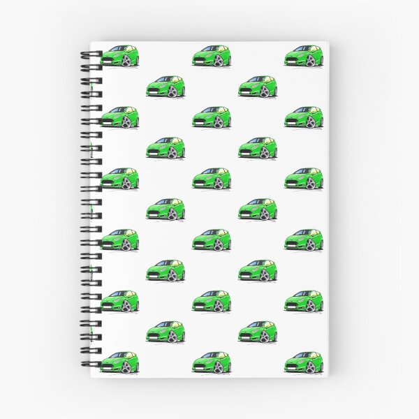 Item preview, Ford Fiesta (Mk7) ST Green designed and sold by Yeomans Cartoons.