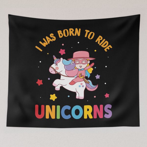 Item preview, I Was Born To Ride Unicorns Rainbow Cute designed and sold by enedinake43.