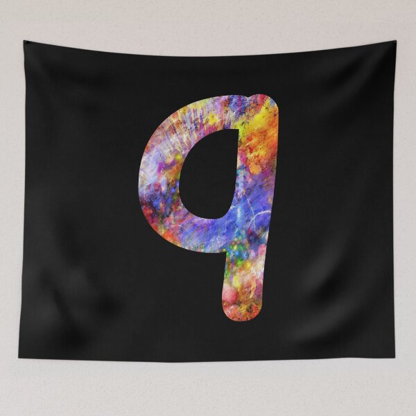 Item preview, Letter q Lower Case Alphabet Colorful q Gift designed and sold by Shariss.