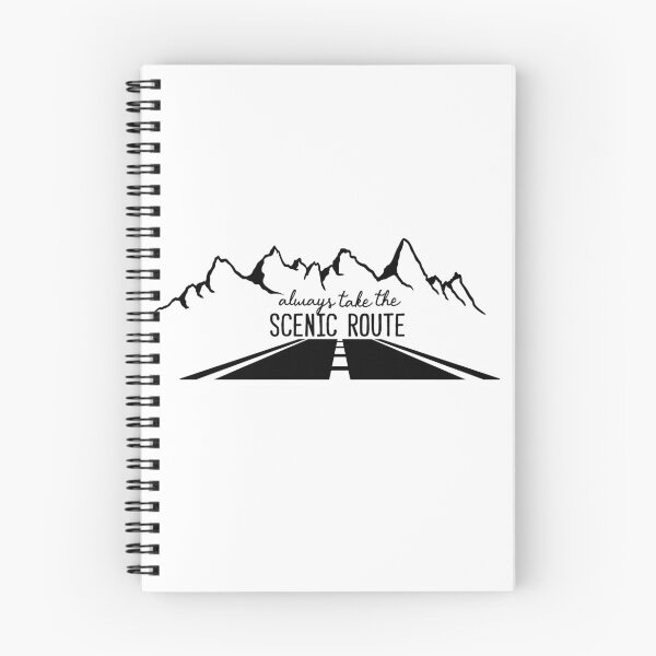 Item preview, Always take the Scenic Route - Road Trip design - Mountains - On the road designed and sold by ArtbyPau.