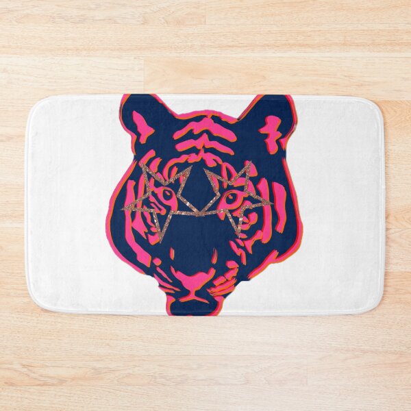 Item preview, Star Eye Tiger - navy and pink designed and sold by Julia Santos.