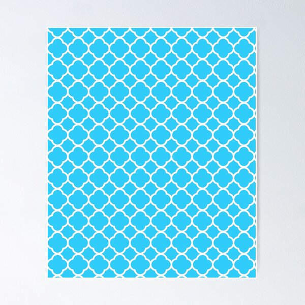 Item preview, Blue marrocan tile patterns designed and sold by MeIanie.