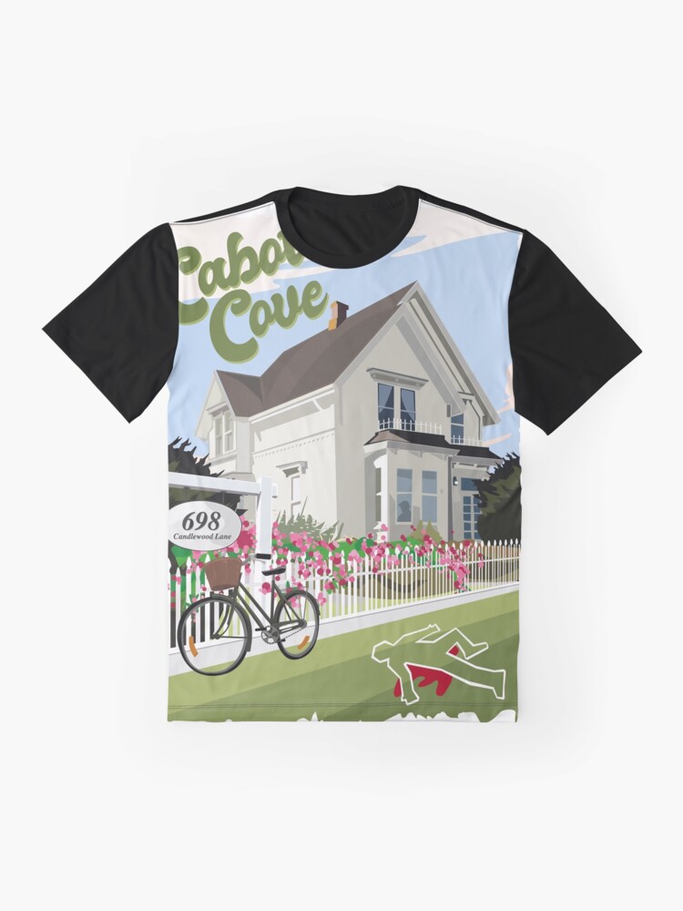 Imagen 4 de 5, Camiseta gráfica con la obra Cabot Cove, la casa de Jessica, diseñada y vendida por rampad1.