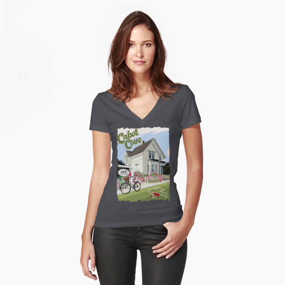 Vista previa del artículo con la obra «Camiseta entallada de cuello en V», diseñado y vendido por rampad1.