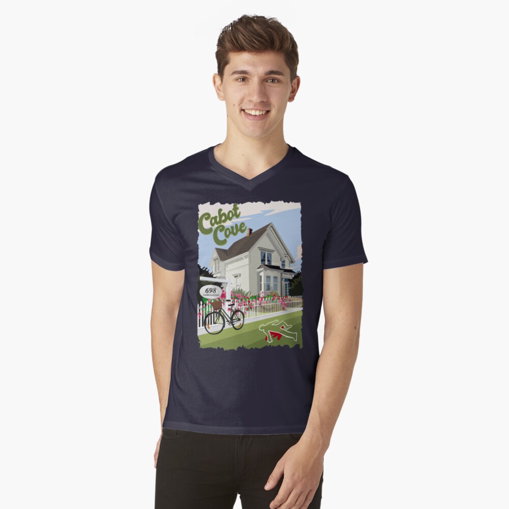 Vista previa del artículo con la obra «Camiseta de cuello en V», diseñado y vendido por rampad1.