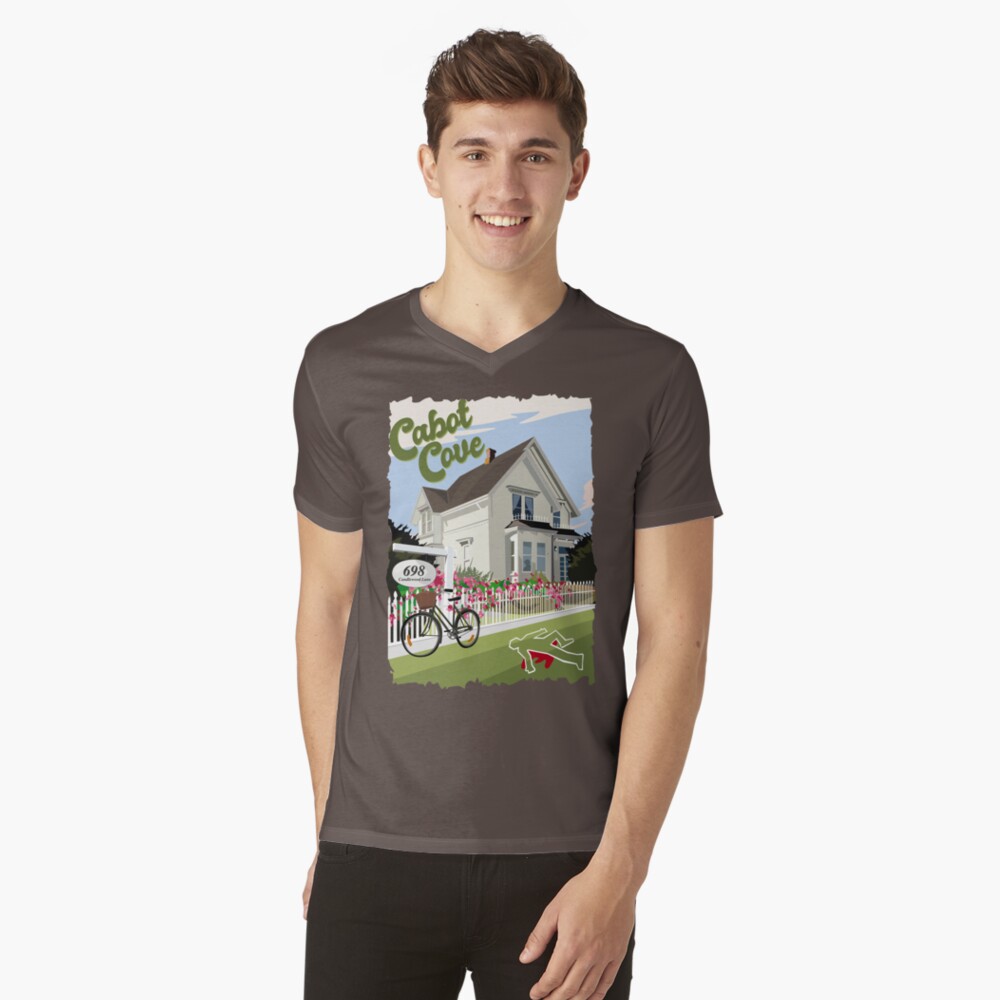 Vista previa del artículo con la obra «Camiseta de cuello en V», diseñado y vendido por rampad1.