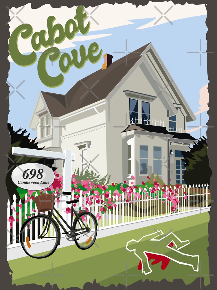 Imagen 7 de 7, Camiseta clásica con la obra Cabot Cove, la casa de Jessica, diseñada y vendida por rampad1.