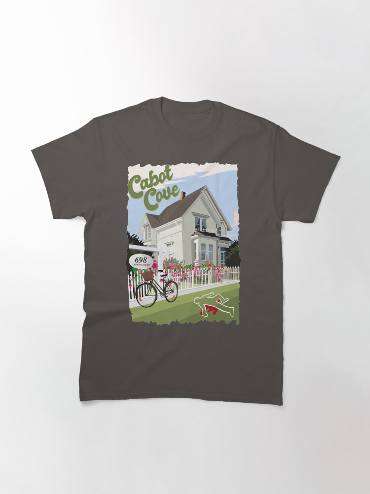 Imagen 3 de 7, Camiseta clásica con la obra Cabot Cove, la casa de Jessica, diseñada y vendida por rampad1.
