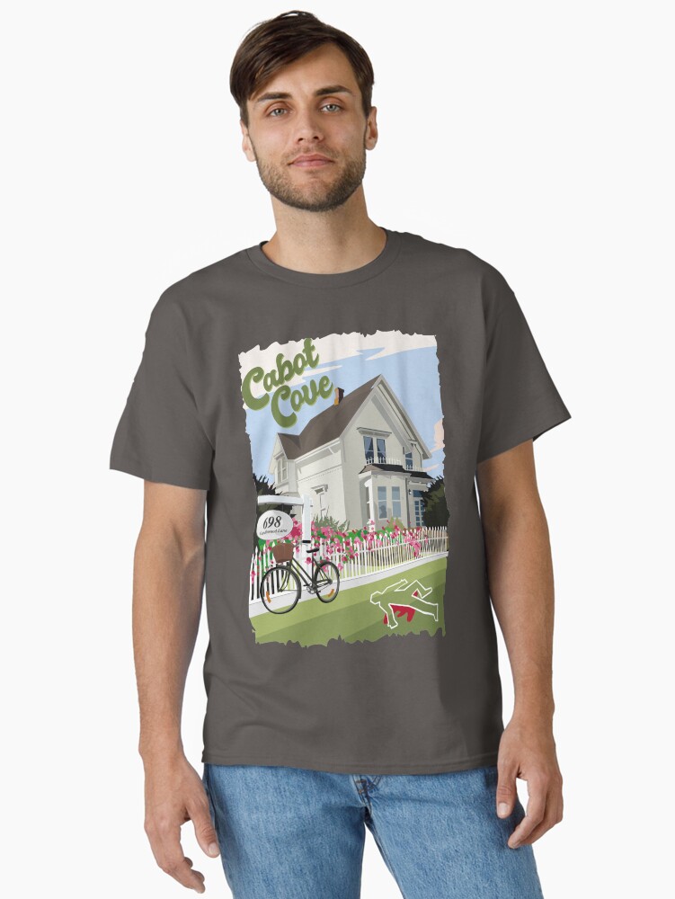 Imagen 2 de 7, Camiseta clásica con la obra Cabot Cove, la casa de Jessica, diseñada y vendida por rampad1.