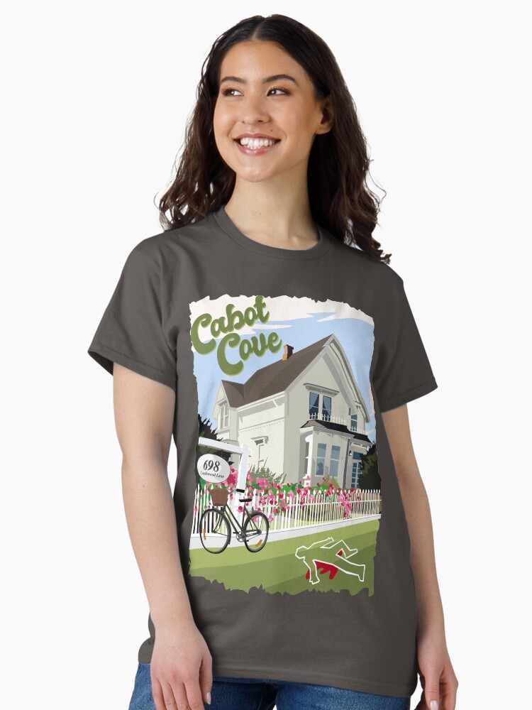 Imagen 1 de 7, Camiseta clásica con la obra Cabot Cove, la casa de Jessica, diseñada y vendida por rampad1.