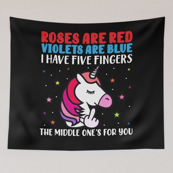 Item preview, Rose Are Red Violets Are Blue Unicorn Funny designed and sold by enedinake43.