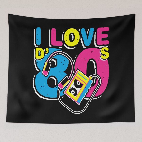 Item preview, I love the 80s retro vintage costume party designed and sold by Letters-Art.