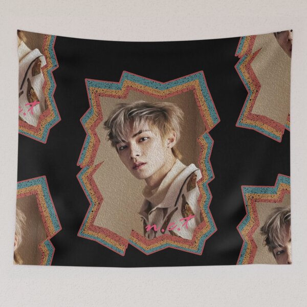 Item preview, Xiao Dejun NCT Xiaojun Korean Kpop Retro Color Oil Paint Design designed and sold by Piosenka Art.