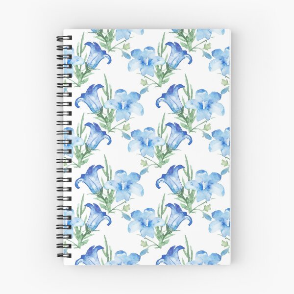 Item preview, Blue Bell Campanula flower watercolor  designed and sold by DesignForGifts.