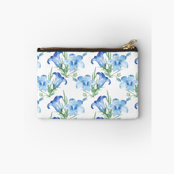 Item preview, Blue Bell Campanula flower watercolor  designed and sold by DesignForGifts.