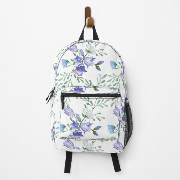 Aperçu de l'œuvre  Aquarelle de fleur de campanule bleue cloche créée et vendue par DesignForGifts.