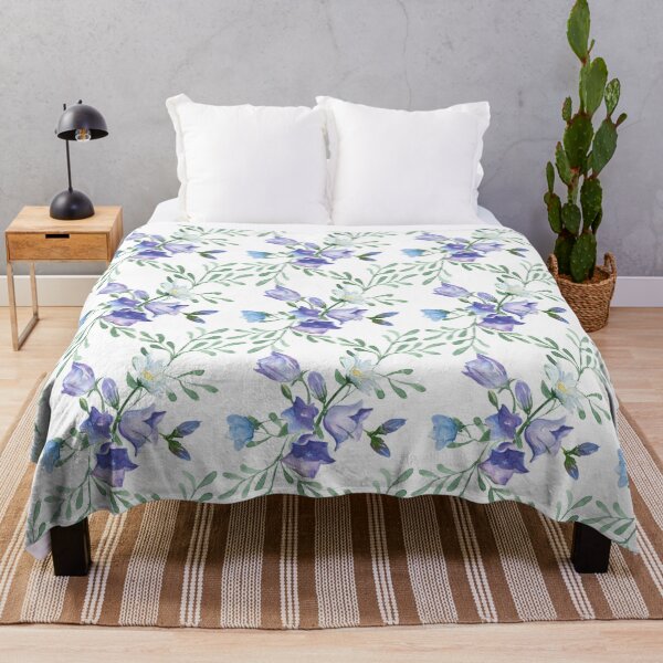 Item preview,  Blue Bell Campanula flower watercolor  designed and sold by DesignForGifts.