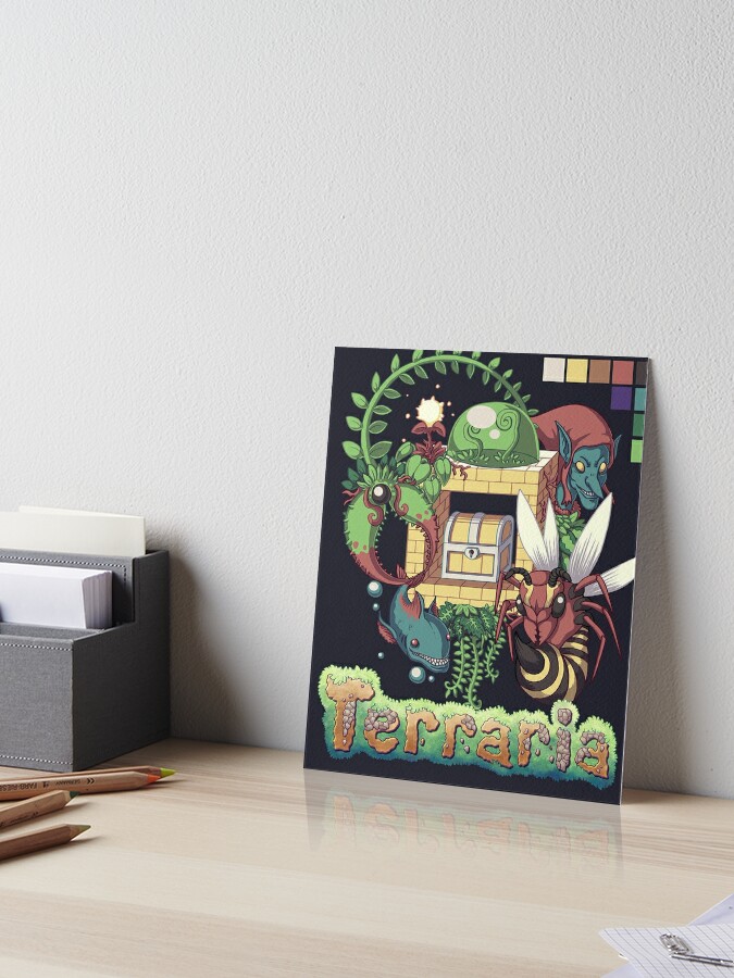 Terraria - Indie Game Art Board Print for Sale by Gnextdoor22