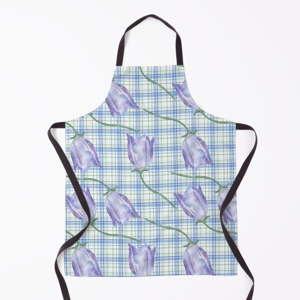Item preview, Blue Bell Campanula flower watercolor designed and sold by DesignForGifts.